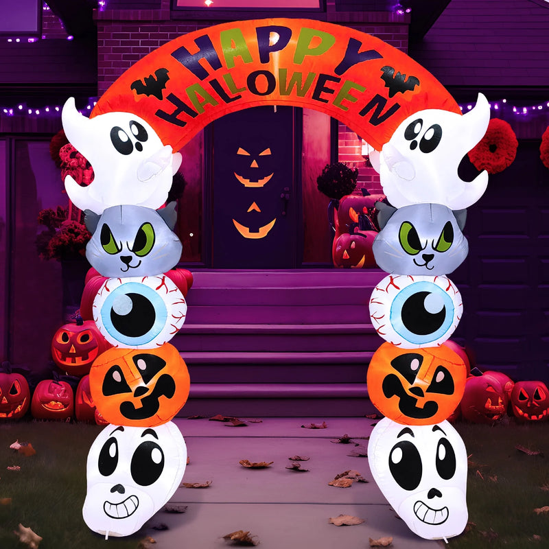 Elevate Your Halloween Vibes with Our 8 Ft Inflatable Pumpkin Archway! 🎃✨ Perfect for Spooky Season Decor! #HalloweenDecor #InflatableFun