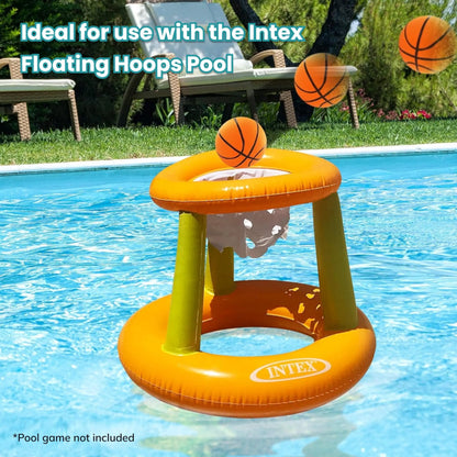 Swimming Pool Water Mini Basketballs 2 Pack | Compatible with Intex Floating Hoops Pool Basketball Game and Other Beach and Pool Games