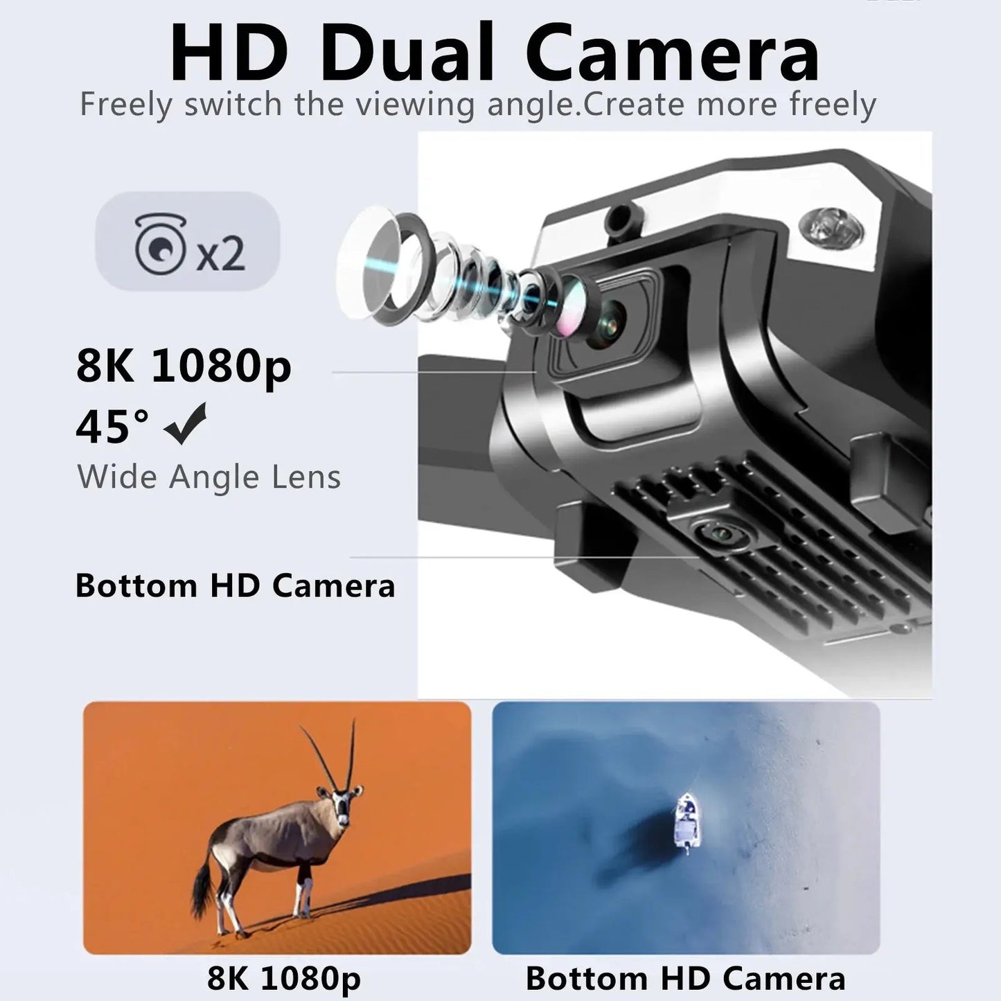 Capture breathtaking moments with our 1080P & 8K HD Camera Drone! Perfect for both kids and adults, this foldable quadcopter comes with 3 extra batteries for longer flights. An ideal gift for budding pilots! 🛩️✨ #DroneLife #Photography #GiftIdeas