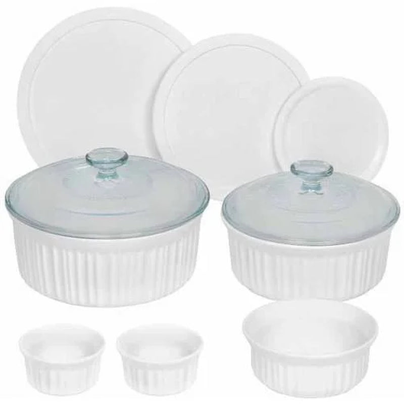 Elevate Your Baking Game with This Stunning 10-Piece French White Bakeware Set! 🍰✨