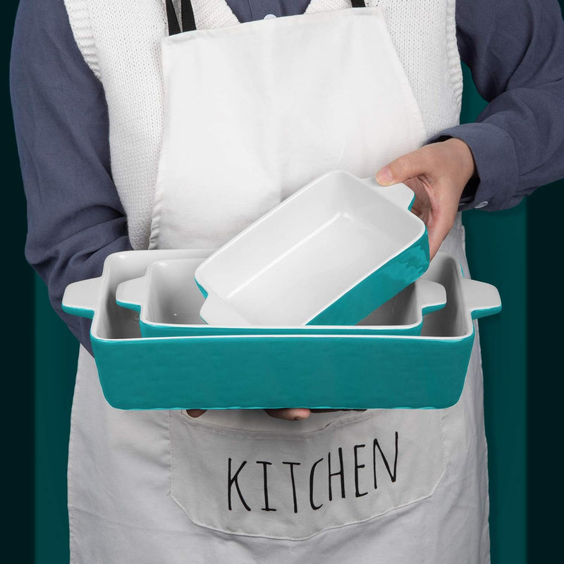 Upgrade Your Kitchen with Our 3-Piece Ceramic Baking Dish Set – Perfect for Lasagna, Cakes, and More! 🍽️✨