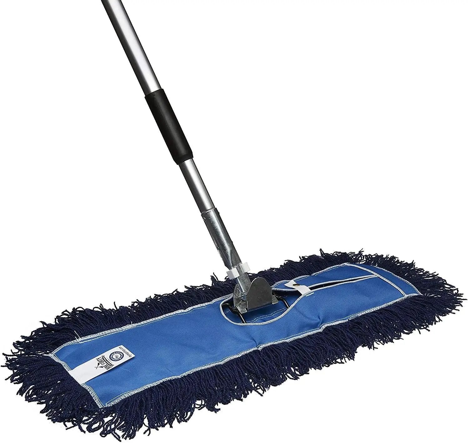 48" Premium Nylon Dust Mop- Heavy Duty Mop Head for Industrial, Commercial, and Residential Cleaning - Dry Floor Duster for Hardwood Surfaces and Commercial Applications - Blue