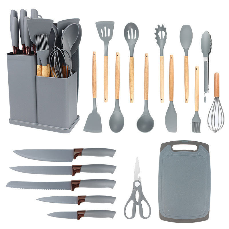 19pcs Non-Stick Silicone Cookware Set