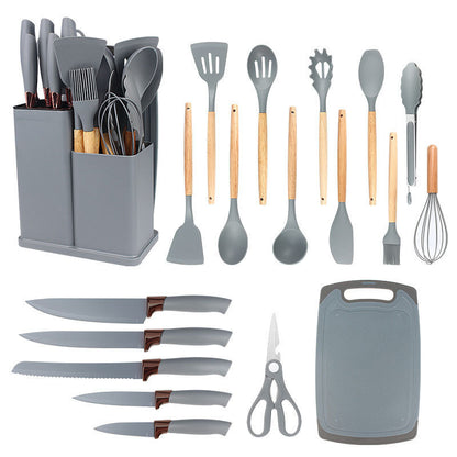 19pcs Non-Stick Silicone Cookware Set