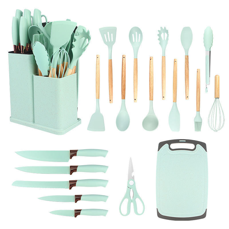 19pcs Non-Stick Silicone Cookware Set