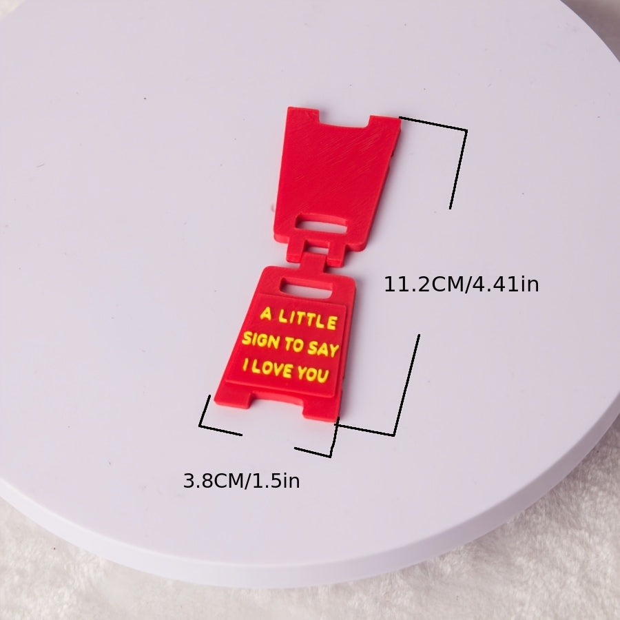 "I Love You" Sign - 3D-Printed Plastic Desktop Decoration