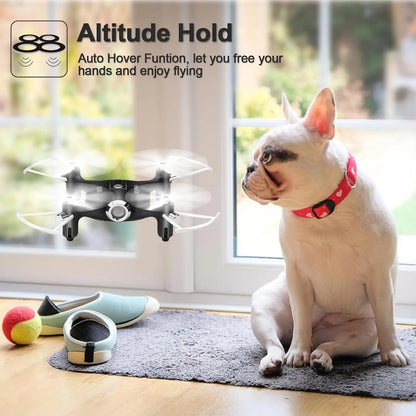 X20 Mini Drone for Kids and Beginners RC Nano Quadcopter with Auto Hovering 3D Flip(Black)