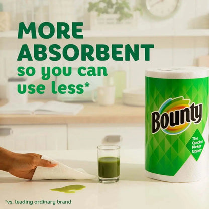 Bounty Full Sheet Paper Towels, 6 Double Rolls, White