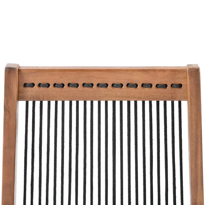 Chair Foldable Leisure Chair Wooden Slanted Back Accent Chair Simple Indoor Outdoor Furniture