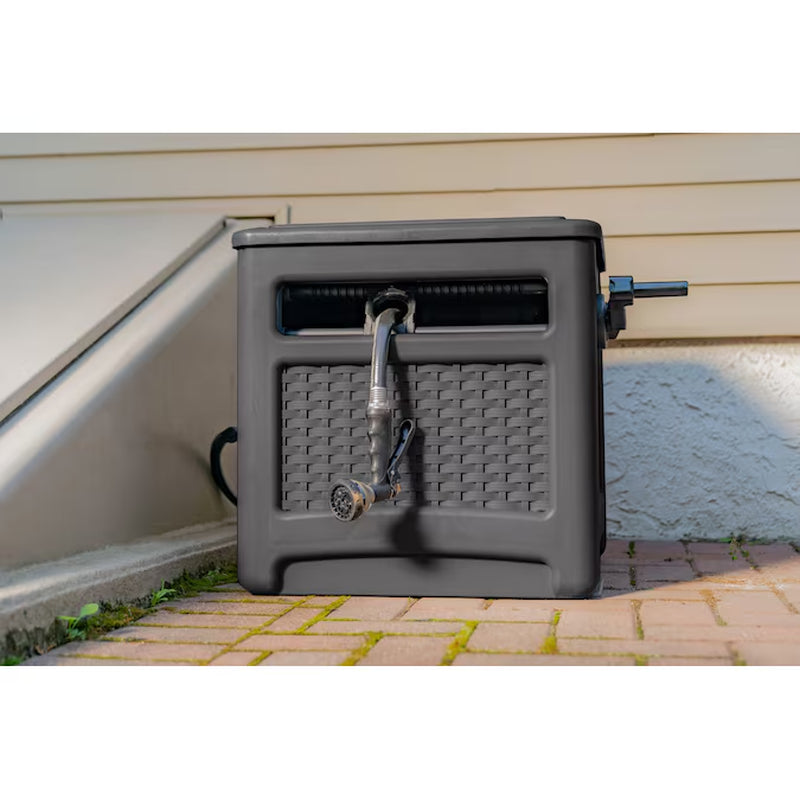 Wicker Wonderland: The 225-Ft Hose Reel That Hides Your Garden Snake!