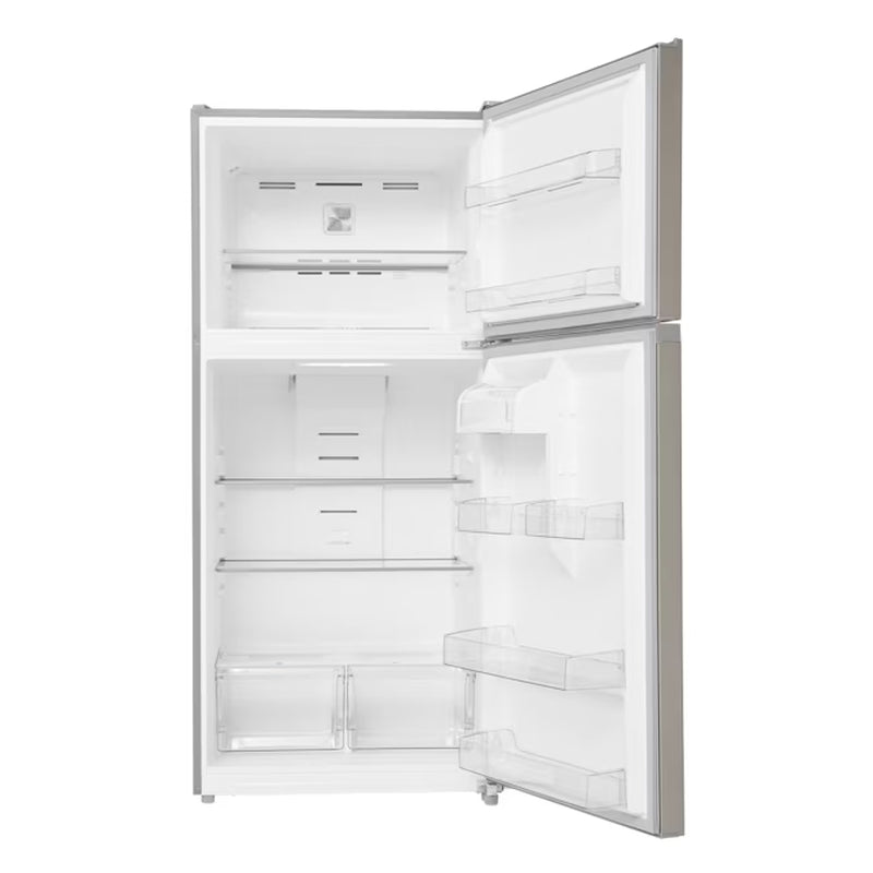 Upgrade your kitchen with this sleek, fingerprint-resistant 18.1-Cu Ft Top-Freezer Refrigerator! Perfect for your garage and ENERGY STAR certified! 🌟 #HomeAppliances #EcoFriendly