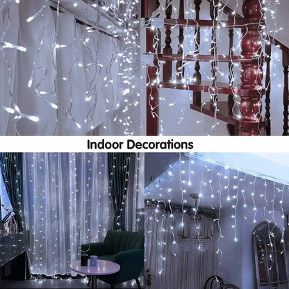 Illuminate Your Holidays with Our 400LED Cool White Outdoor Christmas Lights - Perfect for Every Celebration! 8 Enchanting Modes to Create the Ideal Ambiance!
