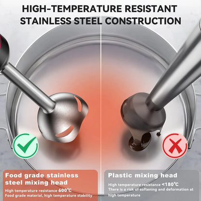 Blend Your Way to Happiness with the 1000W 20-Speed Immersion Blender - The Kitchen Gadget You Never Knew You Needed!