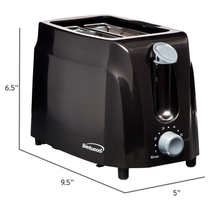 Cool Touch 2-Slice Toaster, Black