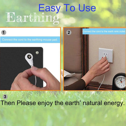 Grounding Earthing Mat,39.3X11.8 Inch/11.8X9.8 Inch, Universal Use for Desk, Foot, Bed Mat by ,Improves Sleep,Reduces Inflammation,Pain,Anxiety