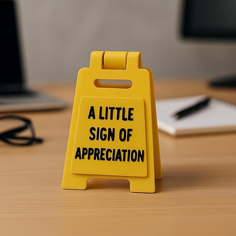 "I Love You" Sign - 3D-Printed Plastic Desktop Decoration