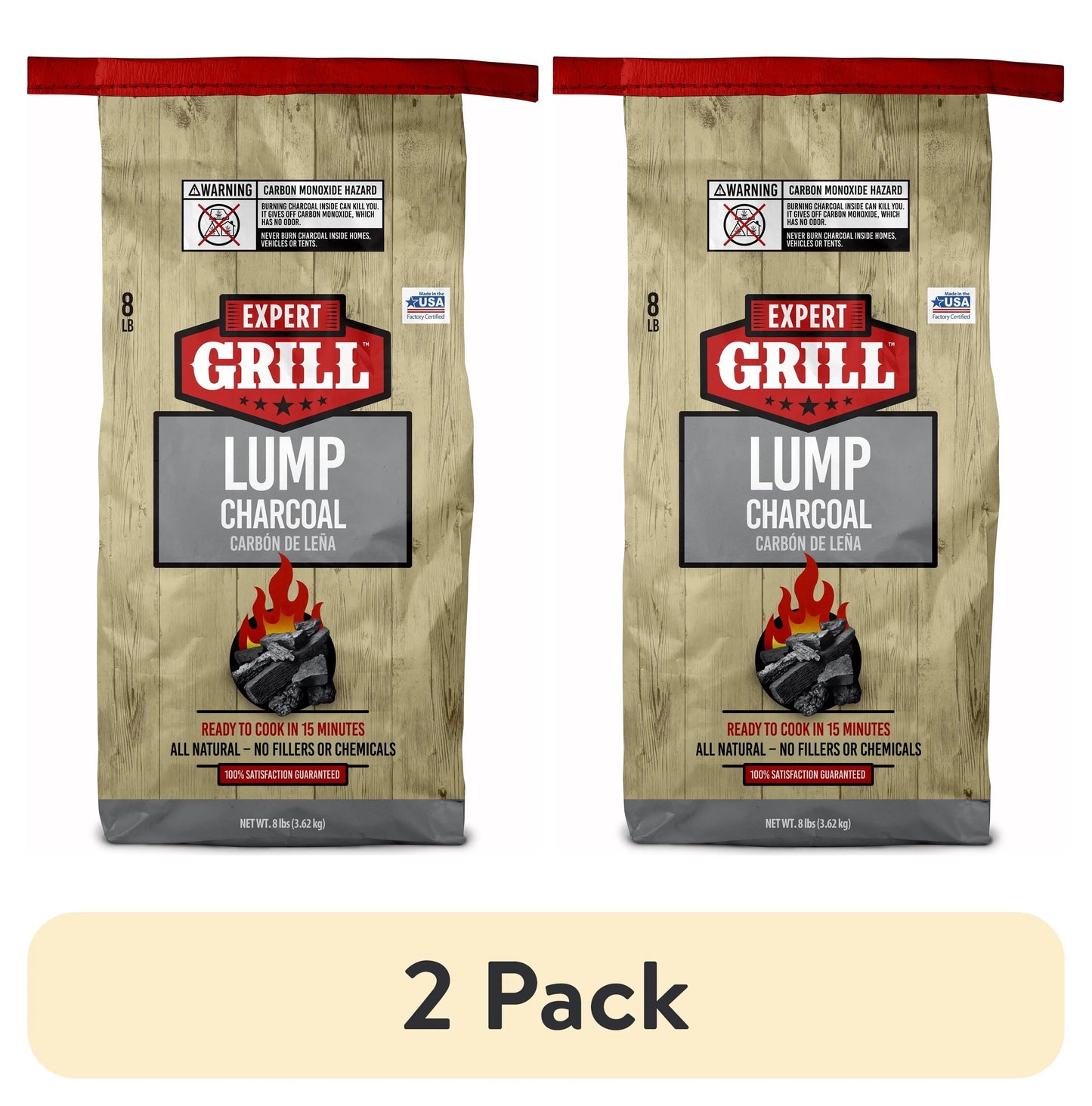 Get Your Grill Game On with Our 8 Lbs All-Natural Lump Charcoal! 🔥🌿