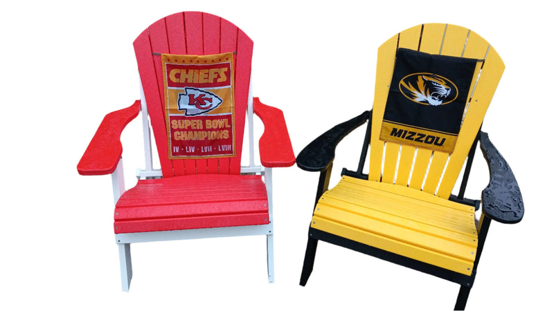 Mizzou team color Adirondack Folding Chair Dutch Country Patio, LLC