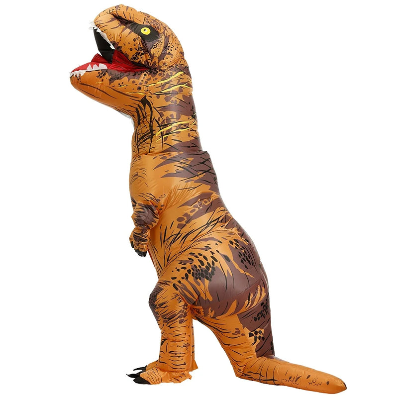 Get ready to roar this Halloween with the Doingart T-Rex Inflatable Dinosaur Costume for Adults! 🦖🎉 Perfect for a fun and memorable night! #HalloweenCostume #DinoFun