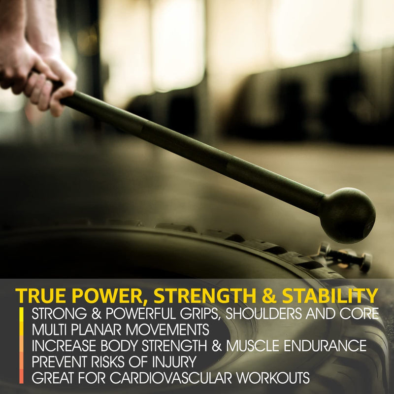 Unleash Your Strength with Our Steel Mace Bell - Perfect for Full Body Workouts, Rehabilitation & Stretching! Available in 5 to 30 lbs for Everyone! 💪✨