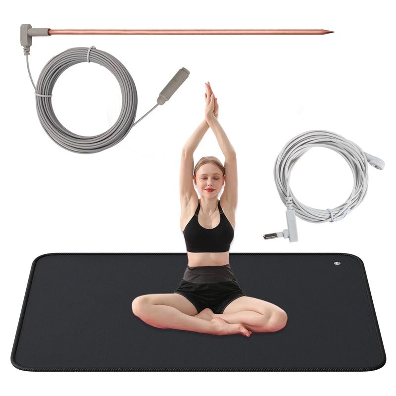 Grounding Mattress ,Universal Grounding Sleep Mat for Bed,Reconnect to the Earth EMF Recovery,Improve Energy,Sleep Assist and Helps with Anxiety with Grounding Kits