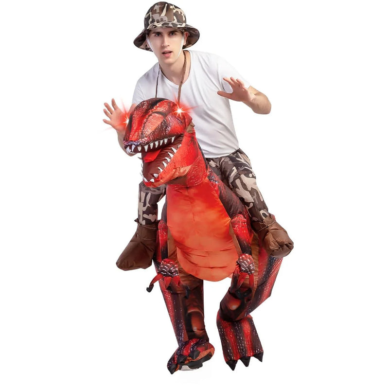 Get Ready to Roar! 🦖 63" Inflatable Dinosaur Costume for Adults - Perfect for Halloween Fun and Cosplay! 🎉 #DinoCostume #HalloweenParty
