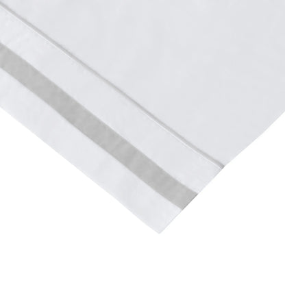 Classic Double Border Percale Cotton Pillowcase Pair Mélange Home