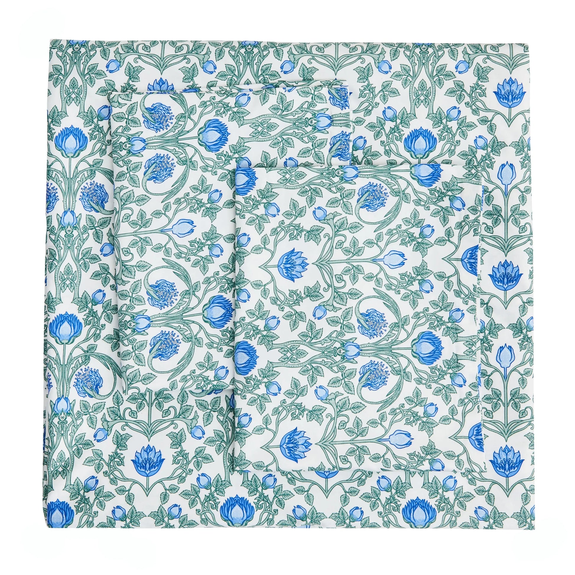 Arts & Crafts Floral Printed Duvet Set Mélange Home