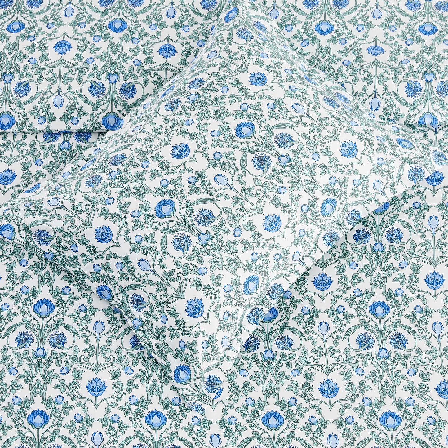 Arts & Crafts Floral Printed Duvet Set Mélange Home