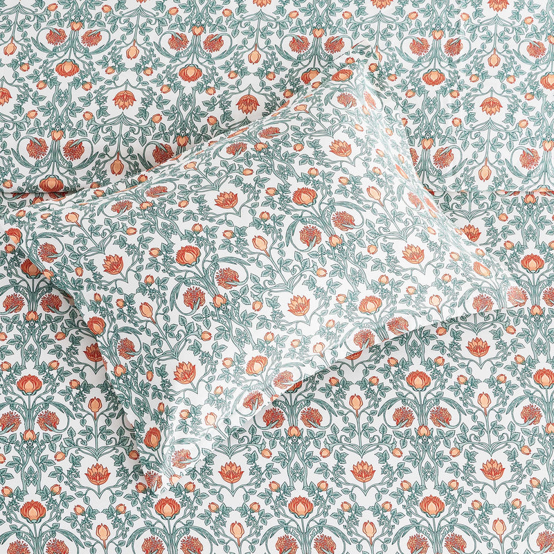 Arts & Crafts Floral Printed Duvet Set Mélange Home