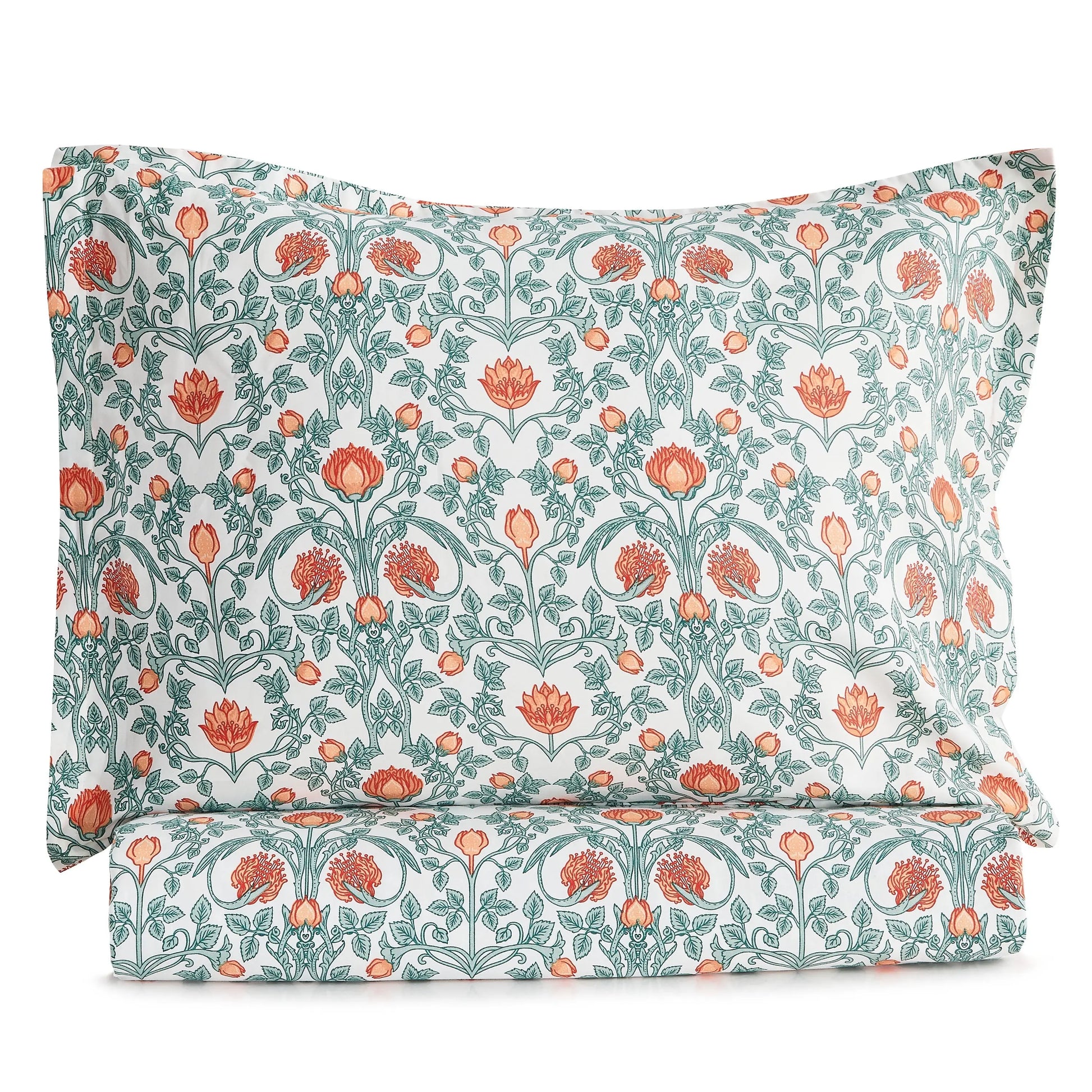 Arts & Crafts Floral Printed Duvet Set Mélange Home