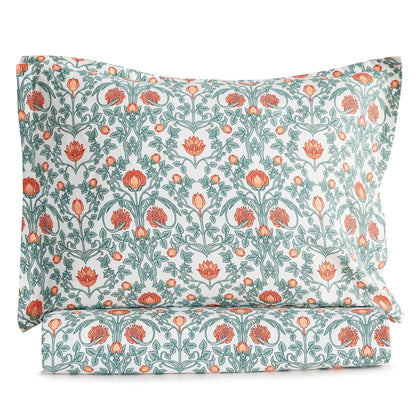 Arts & Crafts Floral Printed Duvet Set Mélange Home