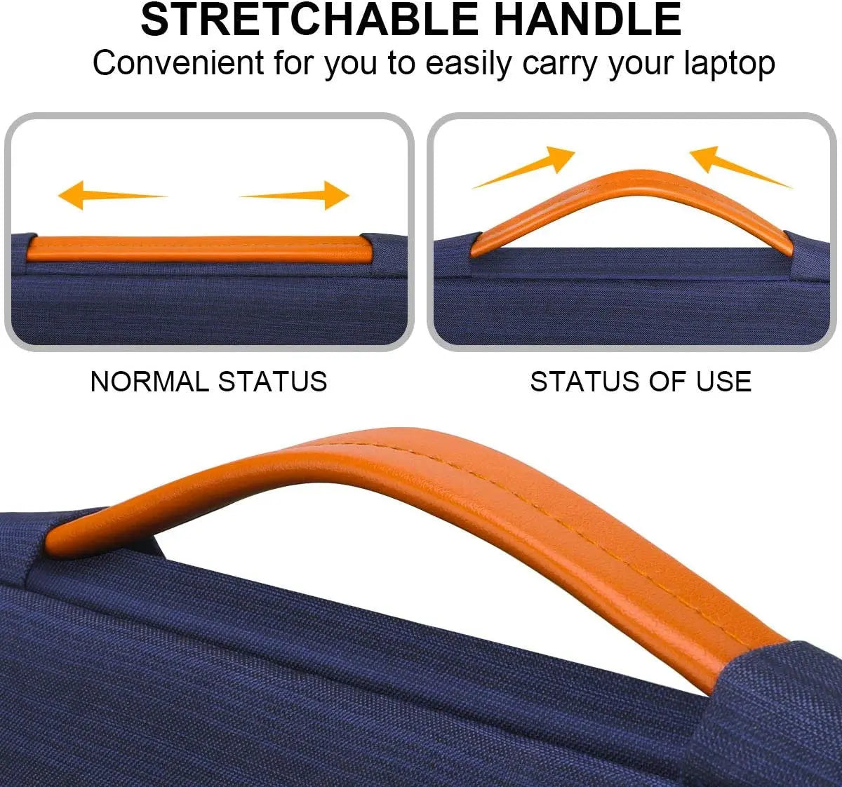 360° Protective Laptop Sleeve Case for 16 Inch New Macbook Pro M4/M3/M2/M1 Pro/Max A3403 A3186 A2991 A2780 A2485 A2141 2024-2019, 15 Inch Surface Laptop 7Th Copilot+Pc/6/5/4/3 Computer Bag, Blue