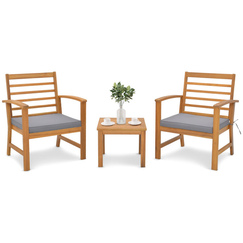 3-Piece Outdoor Lounge Set with Cushions So Soft, You’ll Forget You’re Not on a Cloud!
