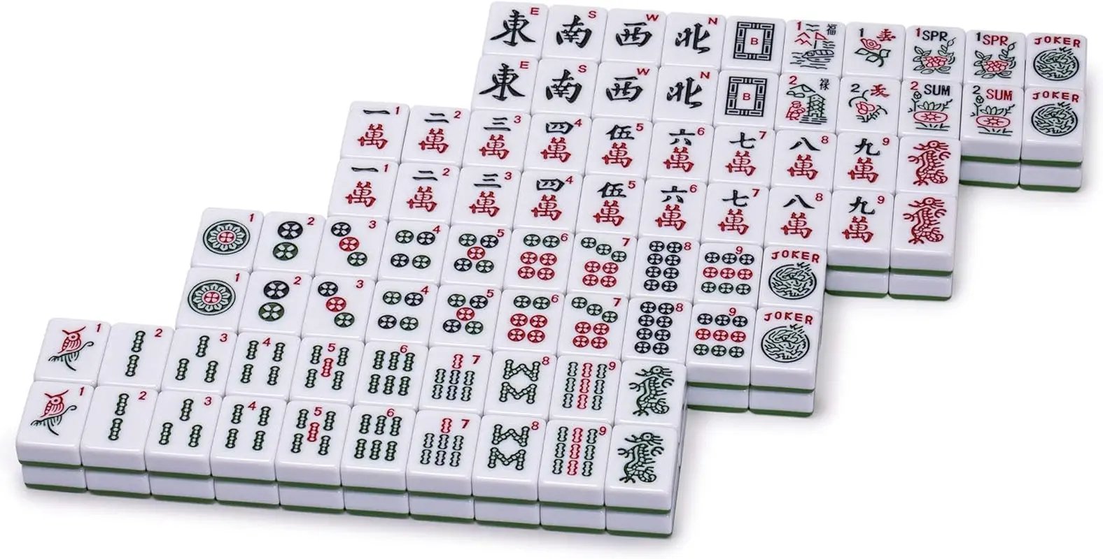 Set of 166 American Mahjong Tiles, Huntington (Tiles Only Set)