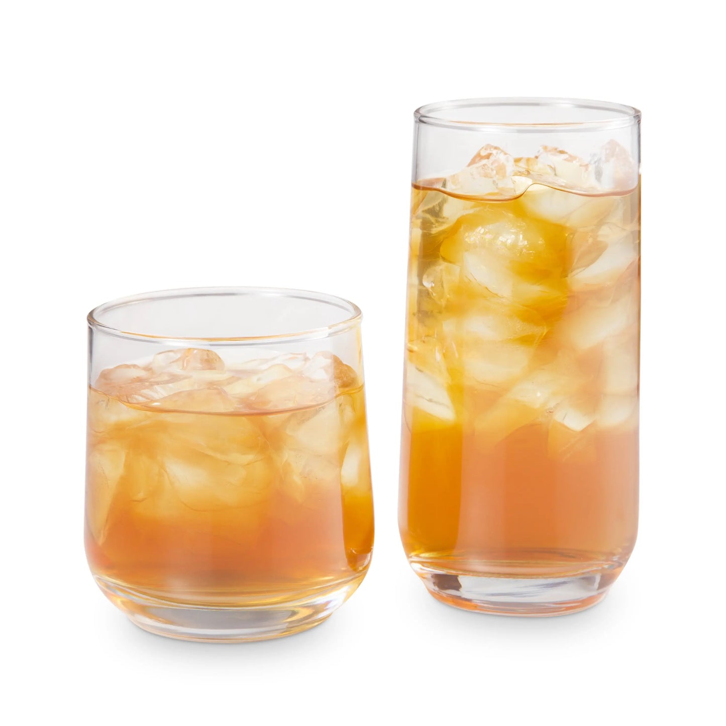 Josie Mixed Size Glass Drinkware, Set of 16