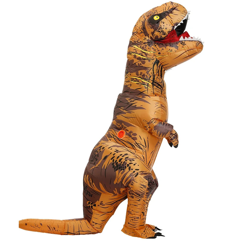 Get ready to roar this Halloween with the Doingart T-Rex Inflatable Dinosaur Costume for Adults! 🦖🎉 Perfect for a fun and memorable night! #HalloweenCostume #DinoFun