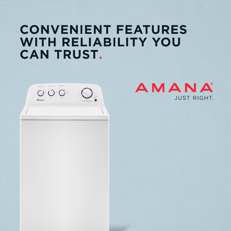 Compact High Efficiency Top-Load Washer - Sleek White Design