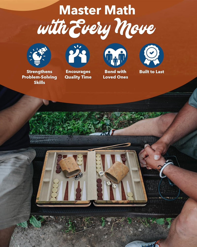 Backgammon on the Go: The Magnetic Map That Won't Get You Lost and a Strap to Keep Your Game Together!