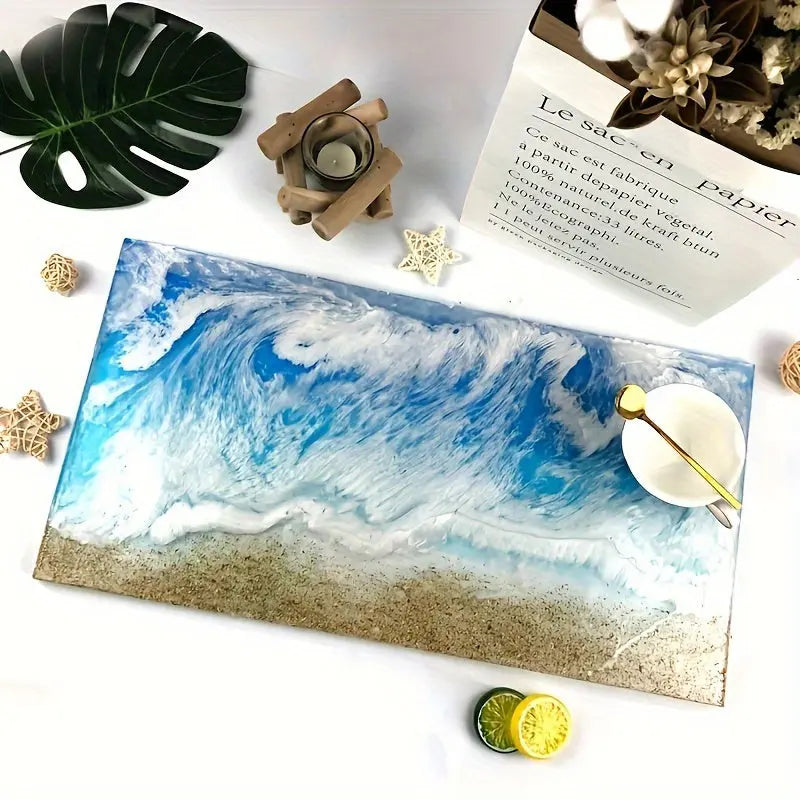 Reusable Large Rectangle Silicone Mold for Epoxy Resin River Table and Resin Art – Ideal for Specialty Plates, Trays, Woodworking, and Coffee Tables Our3Designs