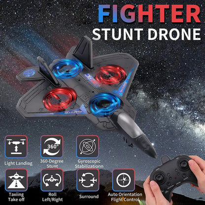 Remote Control Plane for Kids, RC Airplane Helicopter Toys for Boys, RC Jet Plane Drone for Kids Stunt RC Plane for Adults