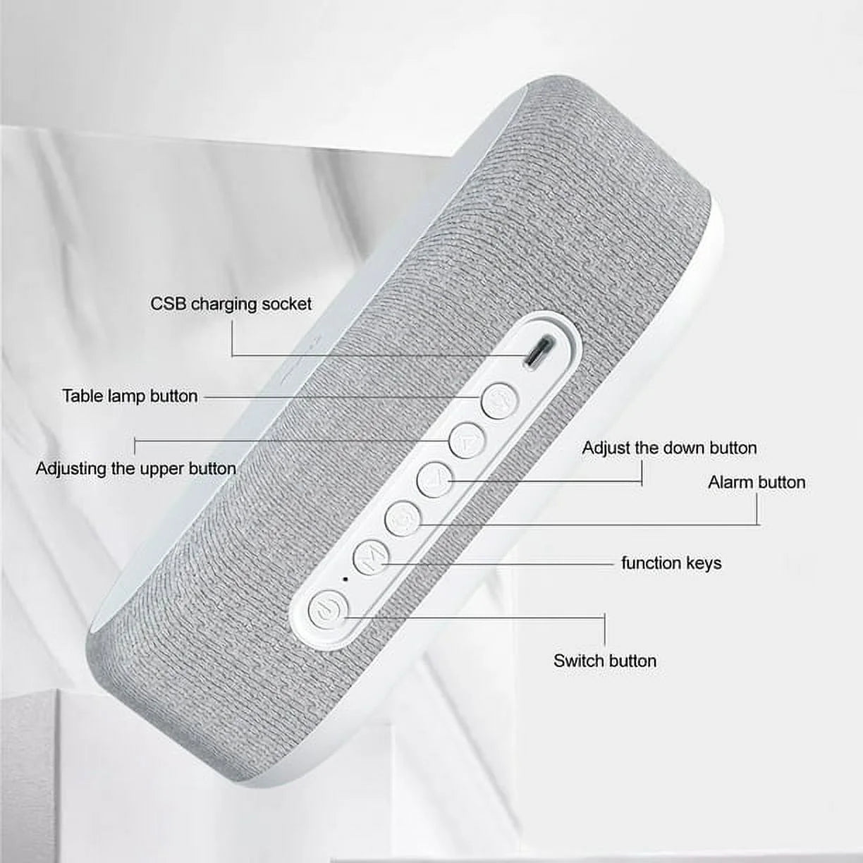 4-in-1 Digital Alarm Clock & Fast Wireless Charger - Dual Alarm, USB Charging, Countdown Timer & RGB Mode for Heavy Sleepers