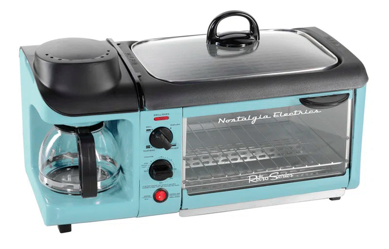 Upgrade your mornings with the Retro 3-In-1 Breakfast Station! ☕🍳🥪 Perfect for the whole family! #BreakfastGoals #RetroVibes