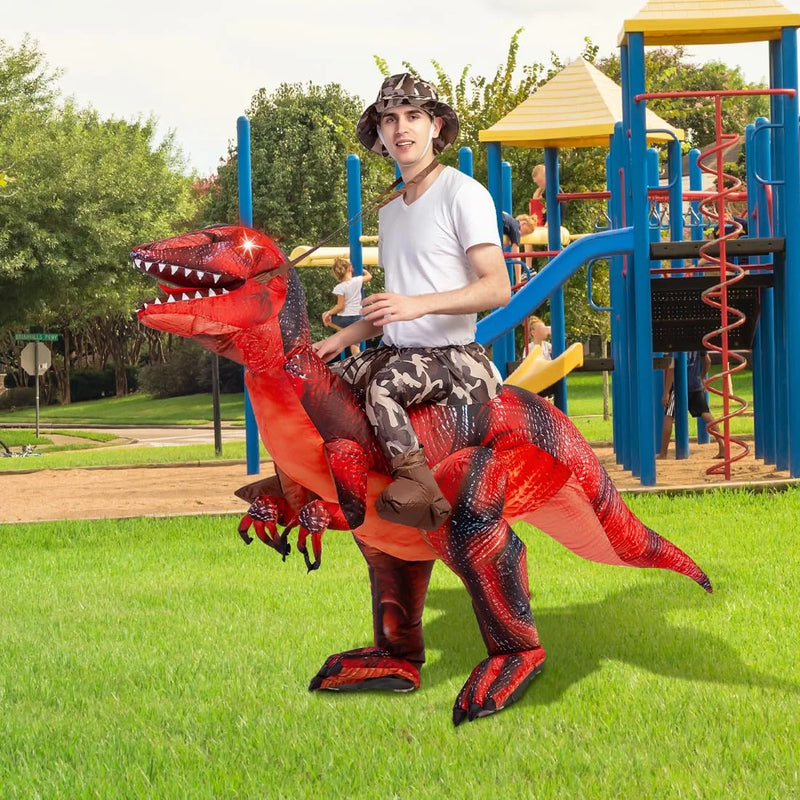 Get Ready to Roar! 🦖 63" Inflatable Dinosaur Costume for Adults - Perfect for Halloween Fun and Cosplay! 🎉 #DinoCostume #HalloweenParty