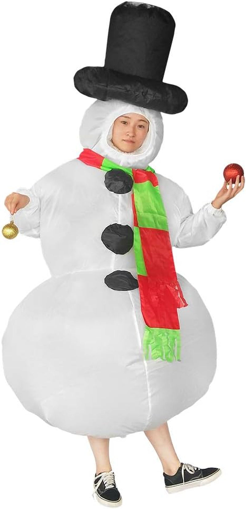 Get Ready to Stand Out with Our Inflatable Snowman Costume! Perfect for Parties and Cosplay Fun! 🎉☃️
