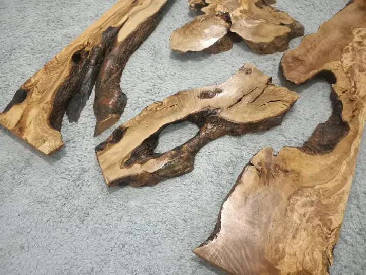 32"-40" Olive River Epoxy Slab Set 4 pcs - Our3Designs