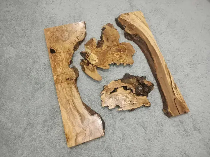 32"-40" Olive River Epoxy Slab Set 4 pcs - Our3Designs