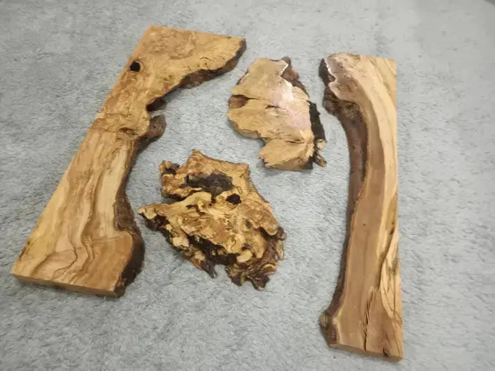 32"-40" Olive River Epoxy Slab Set 4 pcs - Our3Designs