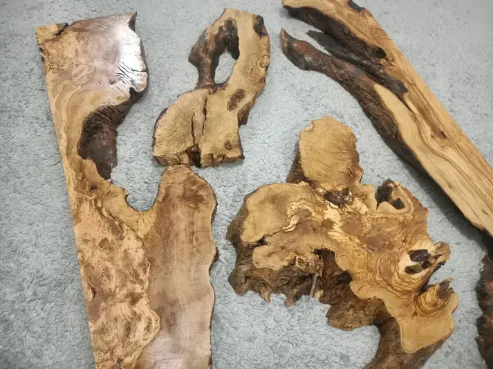 32"-40" Olive River Epoxy Slab Set 4 pcs - Our3Designs
