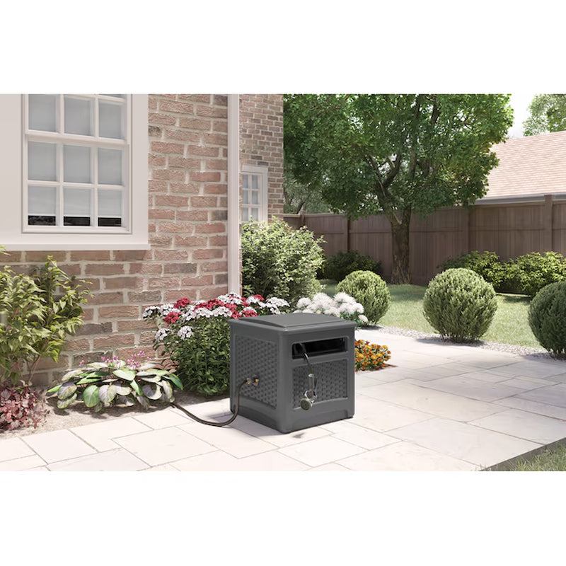 Wicker Wonderland: The 225-Ft Hose Reel That Hides Your Garden Snake!